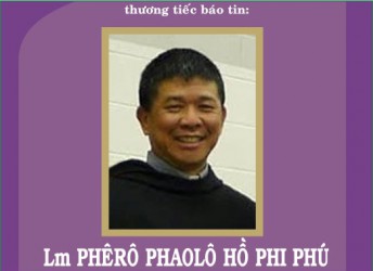 Cáo phó Cha Phêrô Hồ Phi Phú