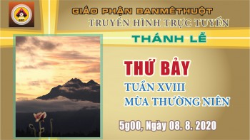 Trực tuyến: Thánh lễ Thứ Bảy, 08.8.2020