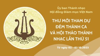 Thư mời tham dự Đêm Thánh Ca và Hội Thảo