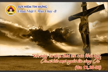 Suy niệm Tin Mừng Chúa Nhật V Mùa Chay B