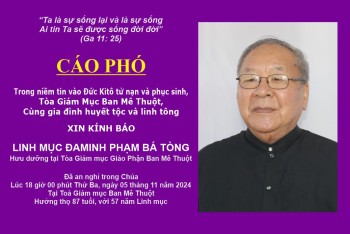 Cáo phó Linh mục Đaminh Phạm Bá Tòng